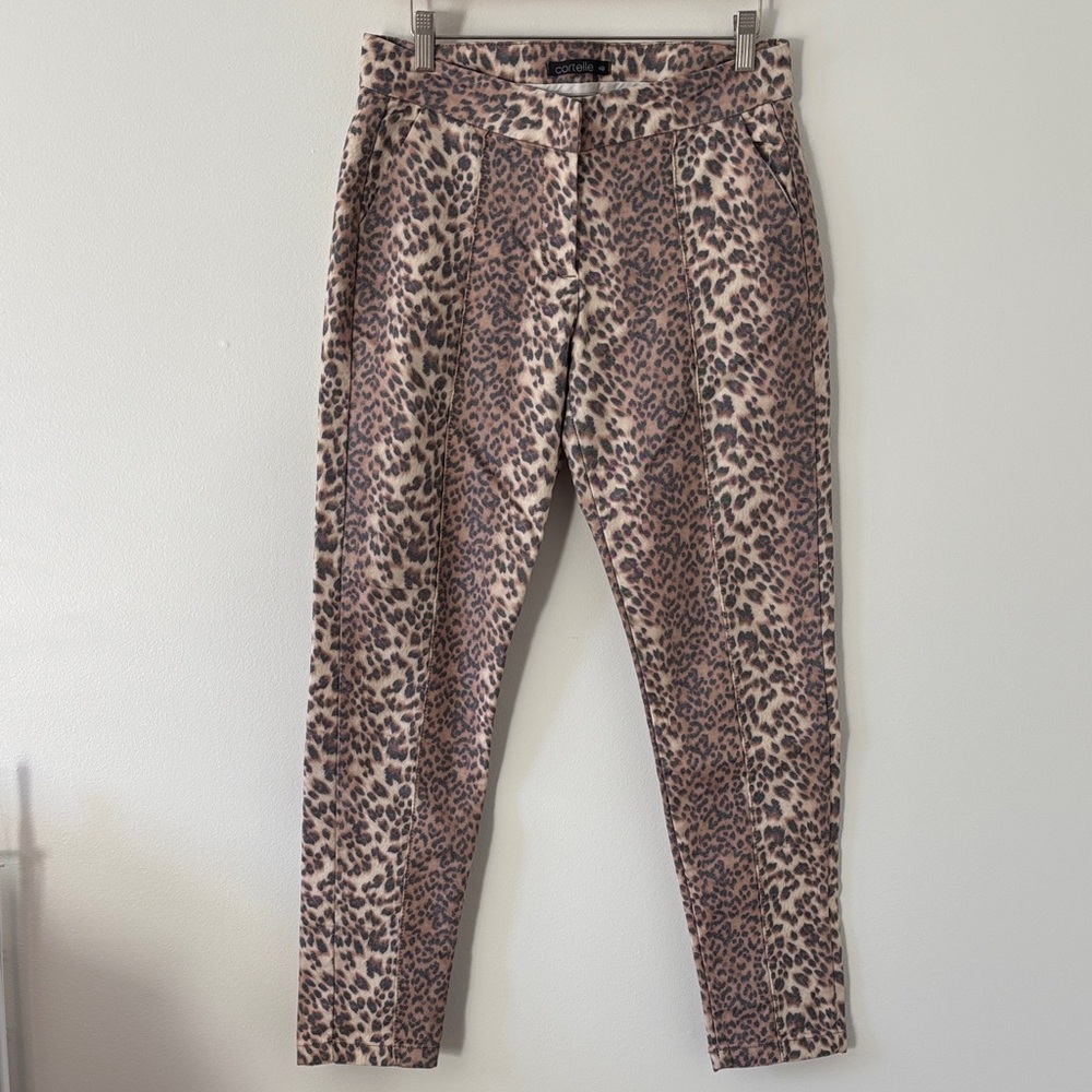Stylish Leopard Print Skinny Pants